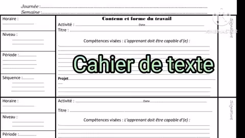 les documents nécessaires pour les jeunes enseignants: cahier de texte, cahier de note,cahier d suivi