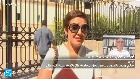 السجن سنتين للمحامية والإعلامية سنية الدهماني في تونس