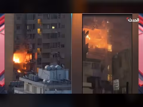 إسرائيل تقصف بيروت من بوارج بحرية