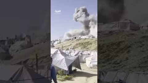 استهداف مركز شرطة الشيخ رضوان غربي غزة