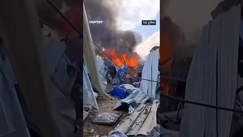 قصف مخيم المناصرة في دير البلح بغزة يستهدف 150 عائلة.