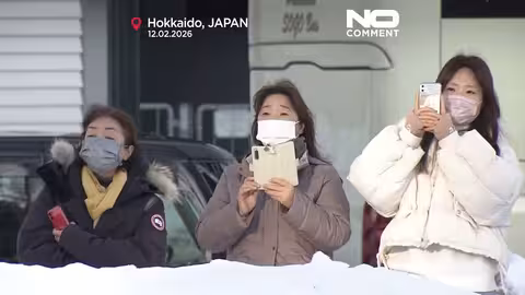 منحوتات الثلج والجليد في مهرجان سابورو الشتوي