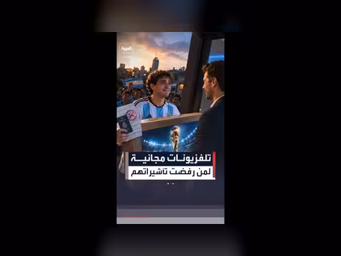 شركة أرجنتينية توزع تلفزيونات على مشجعين رُفضت تأشيراتهم