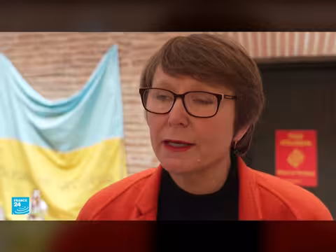 أوكرانيون في فرنسا يحيون ذكرى الحرب الروسية الرابعة