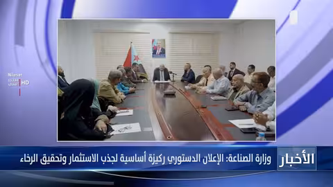 وزارة الصناعة: الإعلان الدستوري ركيزة للاستثمار