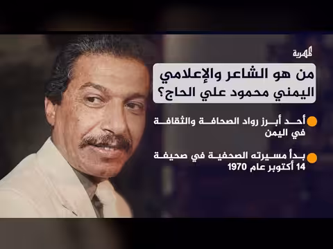 محمود علي الحاج شاعر وإعلامي يمني