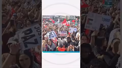 مظاهرات حاشدة في إسبانيا احتجاجاً على اعتراض أسطول الصمود