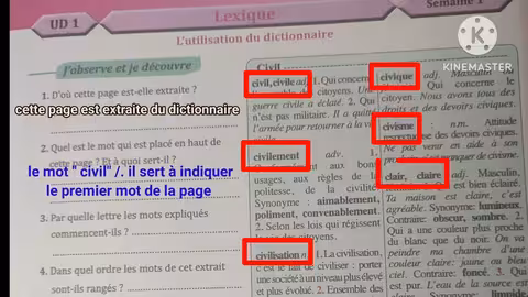 6ème année primaire parcours page 23 l utilisation du dictionnaire
