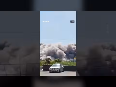 غارة إسرائيلية عنيفة تستهدف منزلاً في لبنان