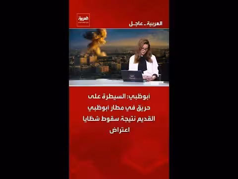 سيطرة على حريق في مطار أبوظبي القديم