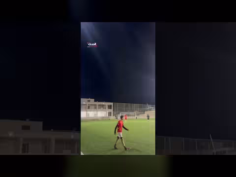 مشاهد لصواريخ في سماء رام الله بالضفة الغربية