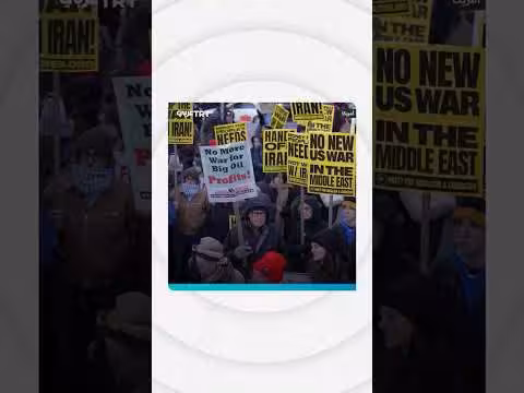 احتجاجات في نيويورك ضد التصعيد المحتمل في الصراع الإيراني الإسرائيلي