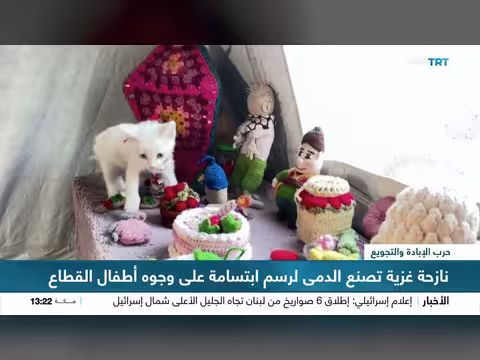 شيرين الكردي تجلب الابتسامة إلى أطفال غزة بالدمى اليدوية
