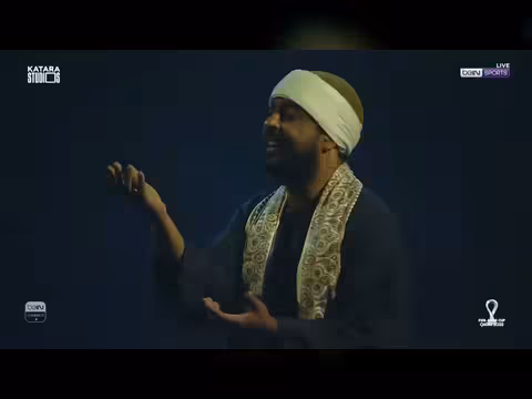 لوحة افتتاح كأس العرب 2025 للمؤلف محمد القحوم