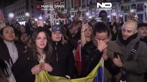 تظاهرات الجالية الفنزويلية في مدريد