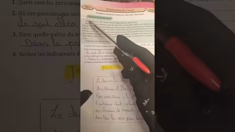 6ème année primaire parcours page 38 produire un texte narratif à caractère descriptif/ production
