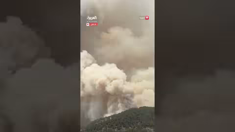 تجدد حريق ضخم في منطقة الشيخ حسن بريف اللاذقية