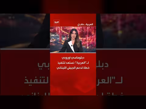 دبلوماسي أوروبي: استعداد لتنفيذ خطة دعم الجيش اللبناني