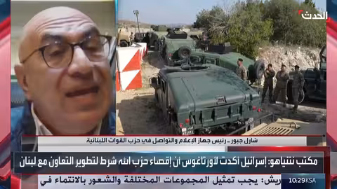 جبور: التصعيد الإسرائيلي ضد لبنان حتمي لإنهاء حزب الله