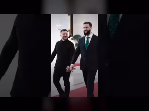 الرئيس السوري أحمد الشرع يستقبل الرئيس الأوكراني زيلينسكي