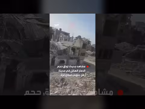 دمار هائل في رفح بعد غارات إسرائيلية