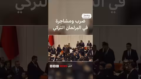 ضرب ونزاع في البرلمان التركي