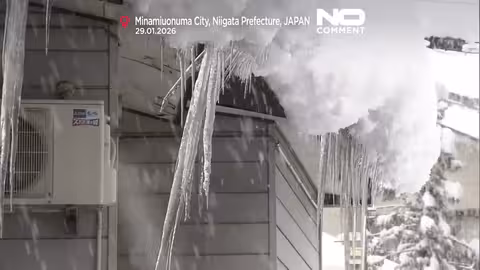 تساقط ثلوج قياسي في اليابان