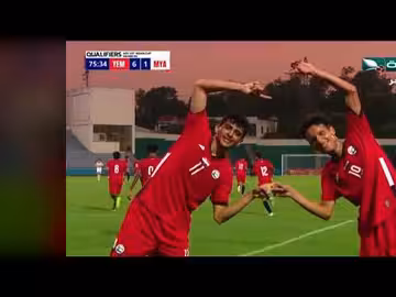 الهدف السادس لناشئي #اليمن ضد #ميانمار من اللاعب أحمد مهيم #السعيدة