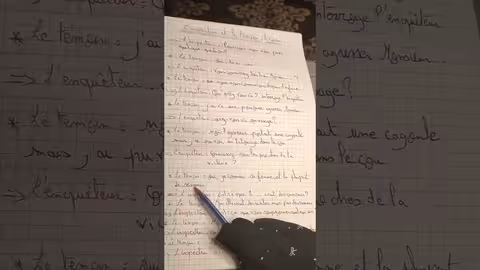 3ème année collège les interrogatoires un dialogue entre le commissaire et le suspect/ le témoin..