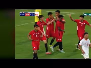 الهدف الخامس لناشئي #اليمن ضد #ميانمار من اللاعب كريم حمدي #السعيدة