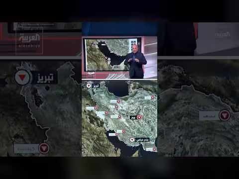 قهوجي يستعرض خريطة الغارات على إيران