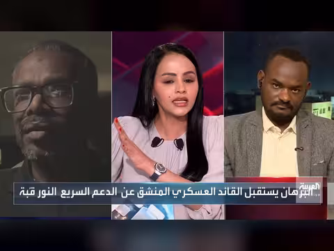 البرهان يستقبل القائد المنشق النور قبة