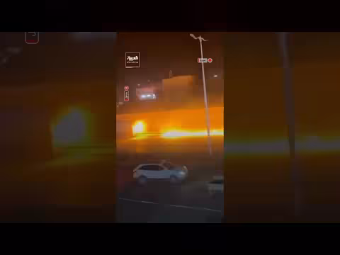 حريق في صهريج وقود وسط الحسكة