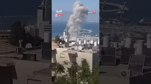 سقوط صاروخ إيراني في حيفا: مشاهد من قرب الميناء