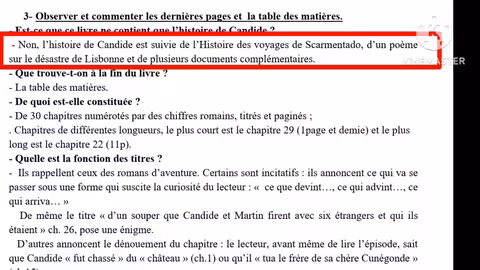 Candide ou l optimismeétude du paratexte2bac et bac libreالتانية باك أحرار ورسميينكنديد