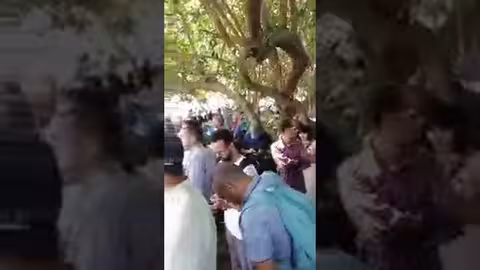 إضراب الأساتذة بالرباط وحصارهم من قبل قوات القمع