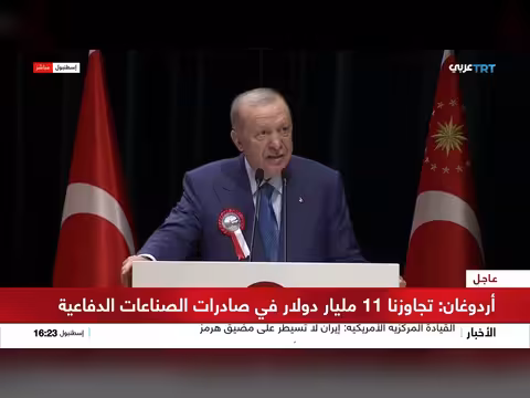 أردوغان: تركيا تسعى لإرساء السلام وتعزيز الصناعات الدفاعية