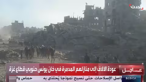 عودة النازحين إلى خان يونس رغم الدمار المستمر