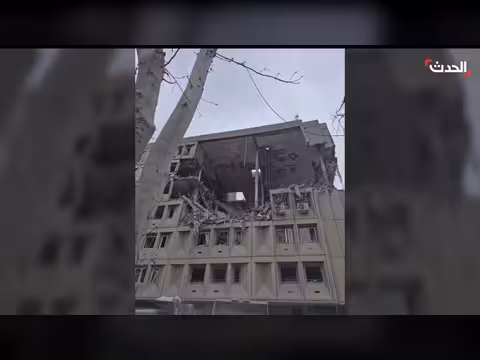 استهداف مبنى في شارع فلسطين بطهران وسط أنباء عن وجود متحدث باسم الحرس الثوري