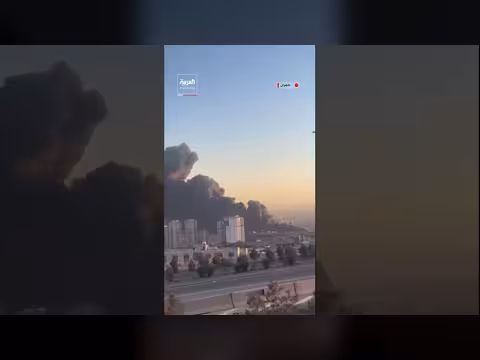 دخان كثيف وغارات جوية في غرب طهران