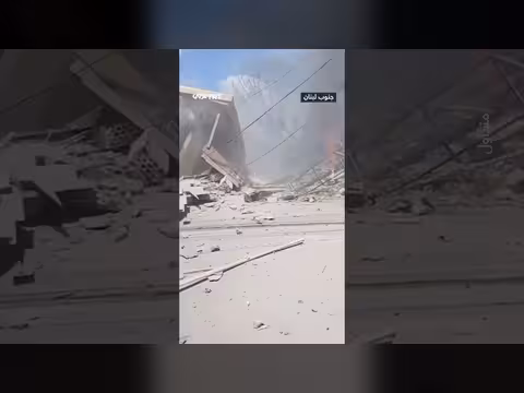 دمار واسع في بلدة معركة جنوبي لبنان