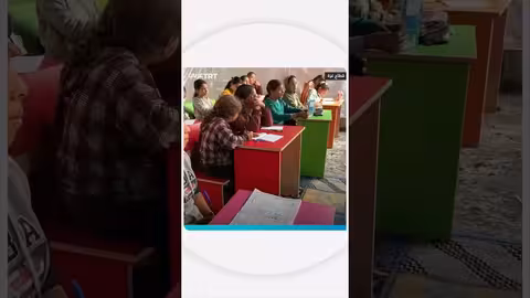 خيمة تعليمية لأطفال أيتام غزة بعد عدوان إسرائيلي