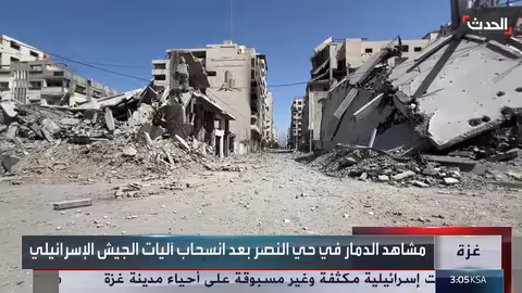 دمار هائل في حي النصر بغزة بعد انسحاب الجيش الإسرائيلي