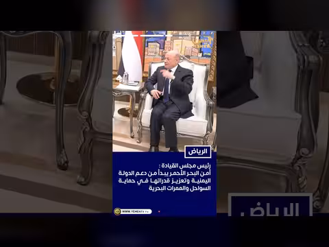 رئيس مجلس القيادة الرئاسي: لا سلام دون نزع سلاح المليشيات