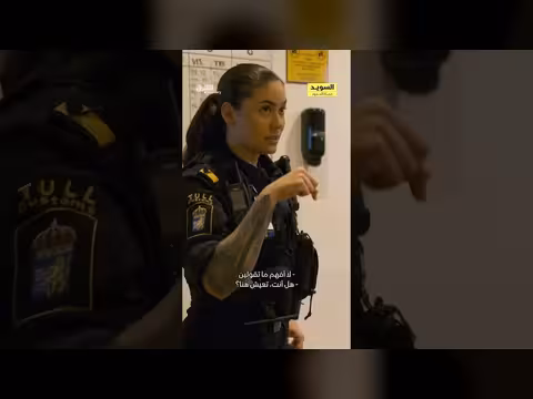 إيقاف تهريب ممنوعات في مطار السويد