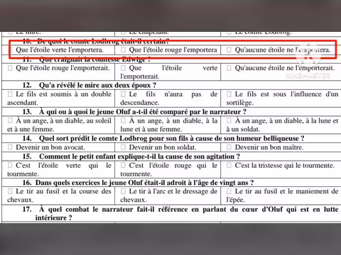 امتحانات القناة: أسئلة متكررة في اختبارات اللغة الفرنسية