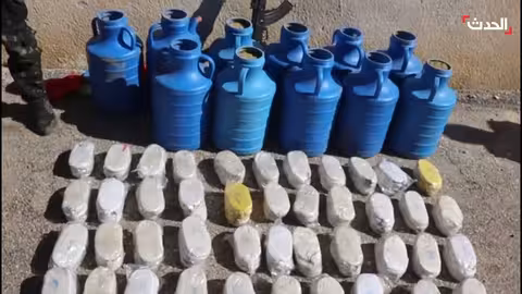 حرس الحدود السوري يضبط شحنة مخدرات كبيرة قادمة من لبنان قرب الزبداني