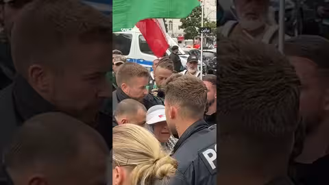 قمع الشرطة الألمانية لمظاهرة مؤيدة لفلسطين