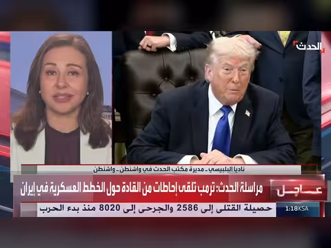 ترمب يستمع إلى إحاطات حول خطط عسكرية في إيران