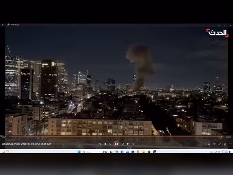 صاروخ إيراني يخترق الدفاعات الإسرائيلية ويسقط في تل أبيب